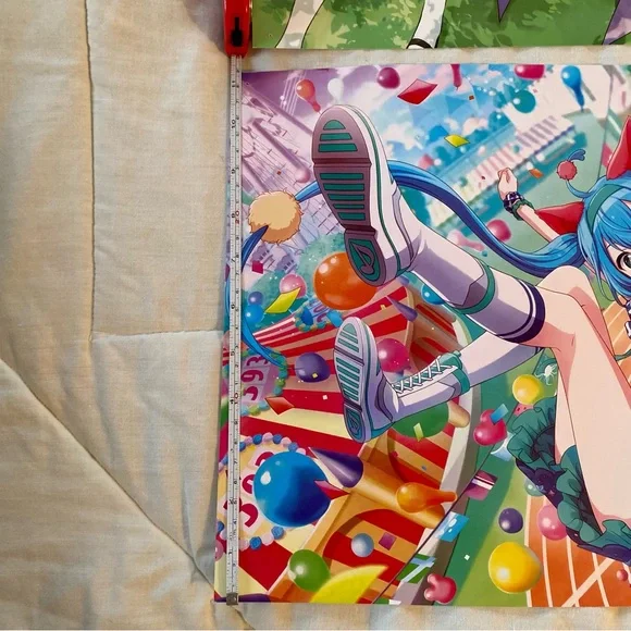 Lot of 2 Horizontal Re:Zero Rem & Ram Anime Hatsune Miku Vocaloid Kawaii Posters - Picture 5 of 5